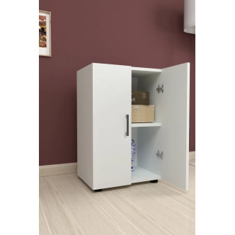 Policová komoda GENMO, bílá