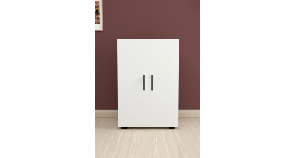 Policová komoda GENMO, bílá