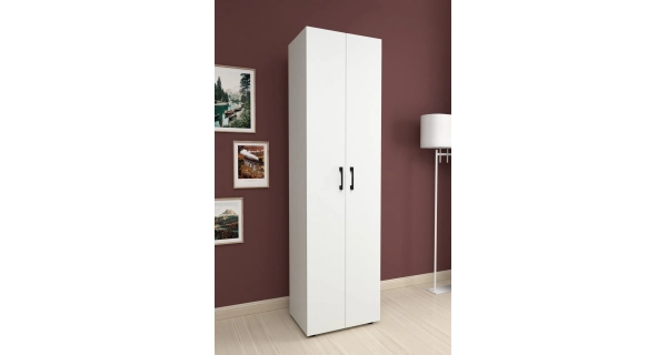 Policová skříň FORLO, bílá