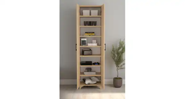 Policová skříň HALIVCAN, dub safírový