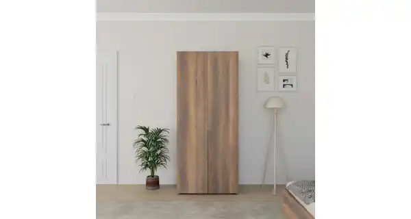 Policová skříň HELMAR, ořech DOPRODEJ