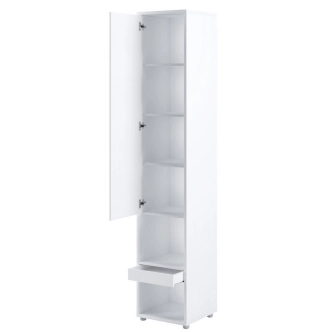 Policová skříň HOYA VII, bílý lesk/bílý mat