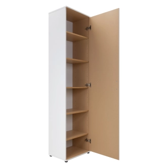 Policová skříň MEI, bílá