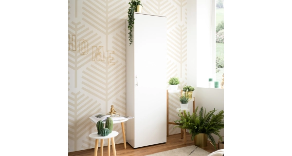 Policová skříň MEI, bílá