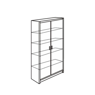 Policová skříň MYLES, buk