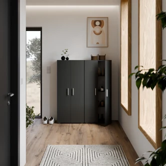 Policová skříň NEJBY BRUNESA, antracit