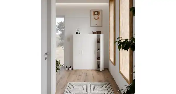 Policová skříň NEJBY BRUNESA, bílá