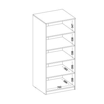 Policová skříň vysoká AGEPSTA 2D, dub artisan/světle šedá