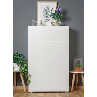 Policový botník DAGLARI, bílý