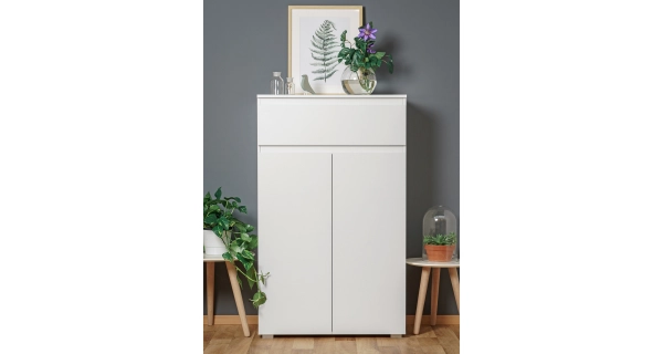 Policový botník DAGLARI, bílý