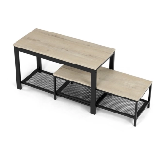 Policový botník NALSON, dub sonoma/černý