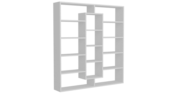 Policový regál BOJOHAGUR, černá/bílá