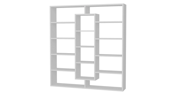 Policový regál BOJOHAGUR, černá/bílá