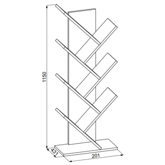 Policový regál WETTERHORN, dub sonoma DOPRODEJ