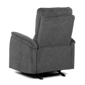 Polohovací křeslo ORKALBEL, šedá látka