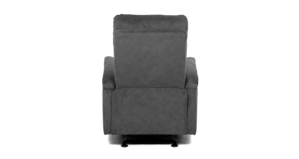 Polohovací křeslo ORKALBEL, šedá látka