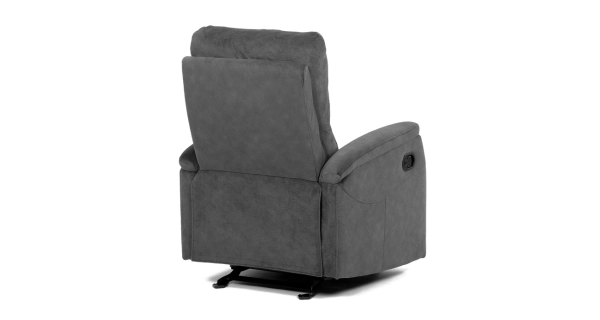 Polohovací křeslo ORKALBEL, šedá látka