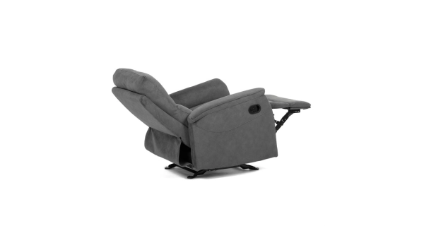 Polohovací křeslo ORKALBEL, šedá látka