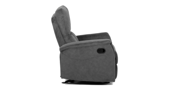 Polohovací křeslo ORKALBEL, šedá látka