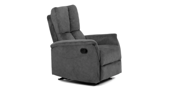 Polohovací křeslo ORKALBEL, šedá látka