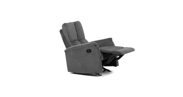Polohovací křeslo ORKALBEL, šedá látka