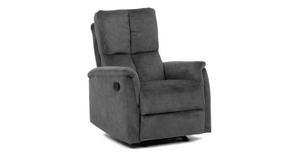 Polohovací křeslo ORKALBEL, šedá látka