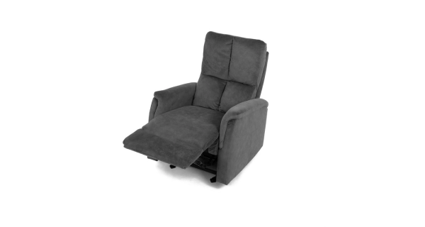 Polohovací křeslo ORKALBEL, šedá látka