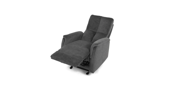 Polohovací křeslo ORKALBEL, šedá látka