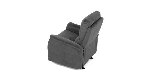 Polohovací křeslo ORKALBEL, šedá látka