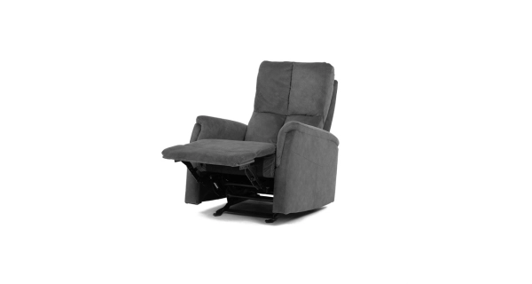 Polohovací křeslo ORKALBEL, šedá látka