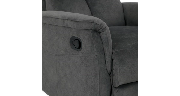 Polohovací křeslo ORKALBEL, šedá látka