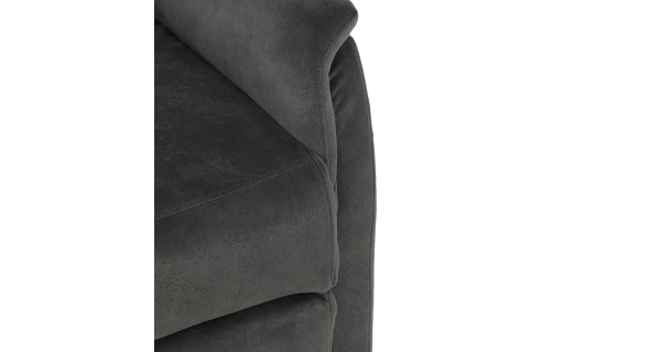 Polohovací křeslo ORKALBEL, šedá látka