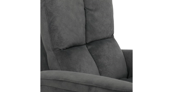 Polohovací křeslo ORKALBEL, šedá látka