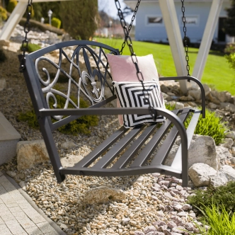 POPULIS, zahradní houpačka, černá, 127 cm