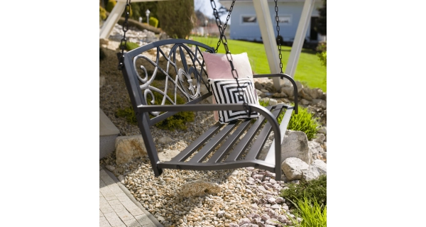 POPULIS, zahradní houpačka, černá, 127 cm