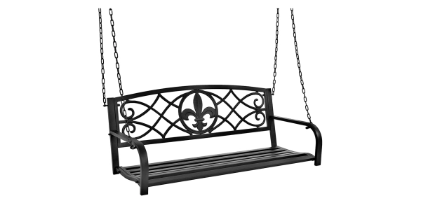 POPULIS, zahradní houpačka, černá, 127 cm