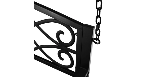 POPULIS, zahradní houpačka, černá, 127 cm