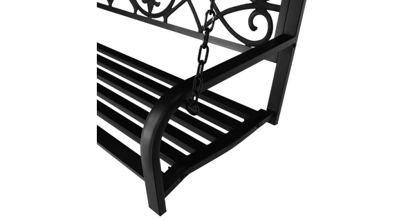 POPULIS, zahradní houpačka, černá, 127 cm