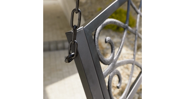 POPULIS, zahradní houpačka, černá, 127 cm