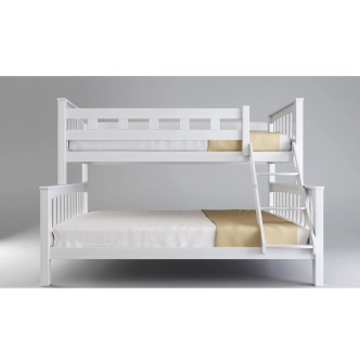 Poschoďová postel DENDA 90/140, buk bílá