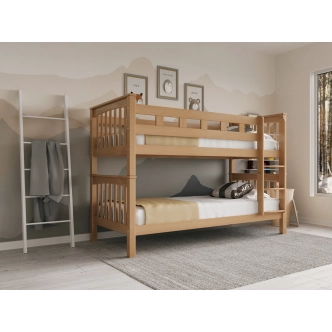 Poschoďová postel DENDA 90, buk natur