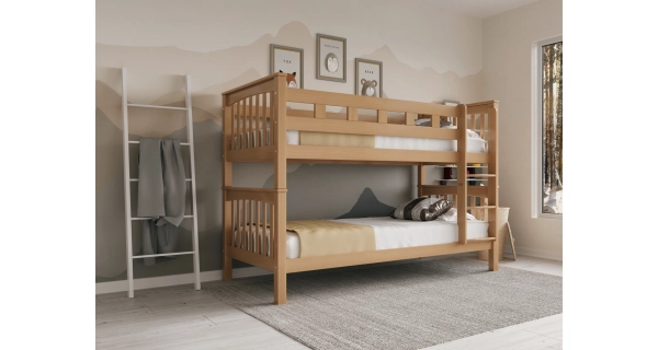 Poschoďová postel DENDA 90, buk natur