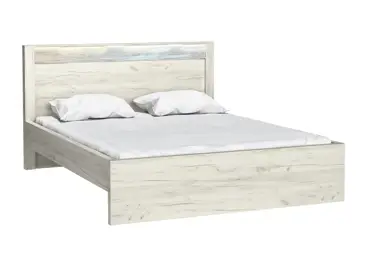 Postel 160x200 SWED S19, jasan bílý