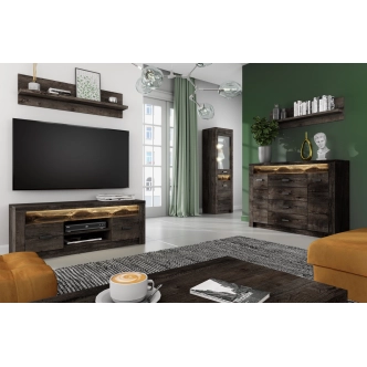 Postel 160x200 SWED S19, jasan tmavý