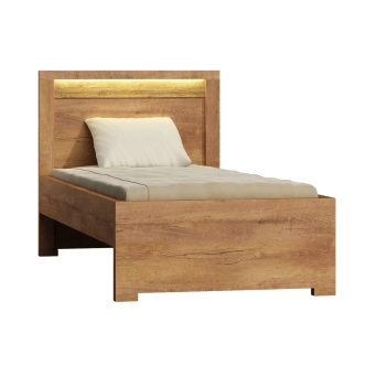 Postel 90x200 SWED S20, jasan světlý