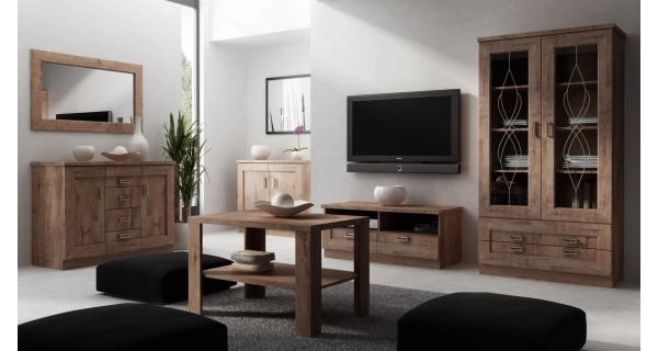 Postel ACHAO 90x200 cm, dub lefkas