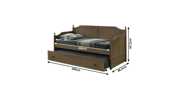 Postel BERNADETA s přistýlkou, dub antický