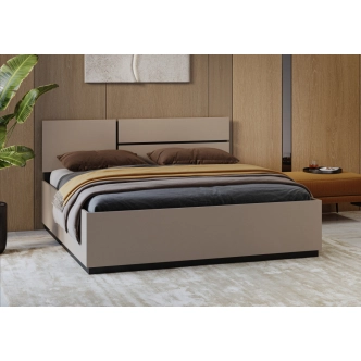 Postel BONIFACIO 160x200 cm, congo/černá