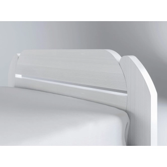 Postel BRAHE 160, masiv buk/barva bílá