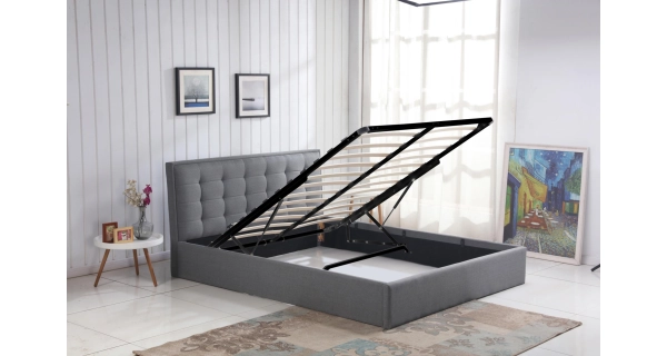 Postel BREGENZ 160x200 cm, šedá